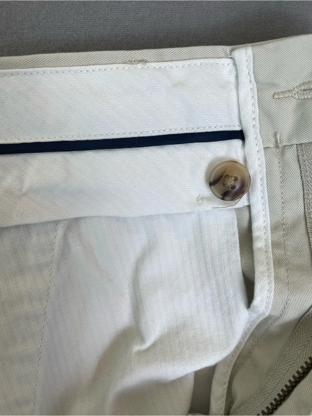 Polo by Ralph Lauren Men's Stone Khaki Flat Front Chino Shorts Size 31